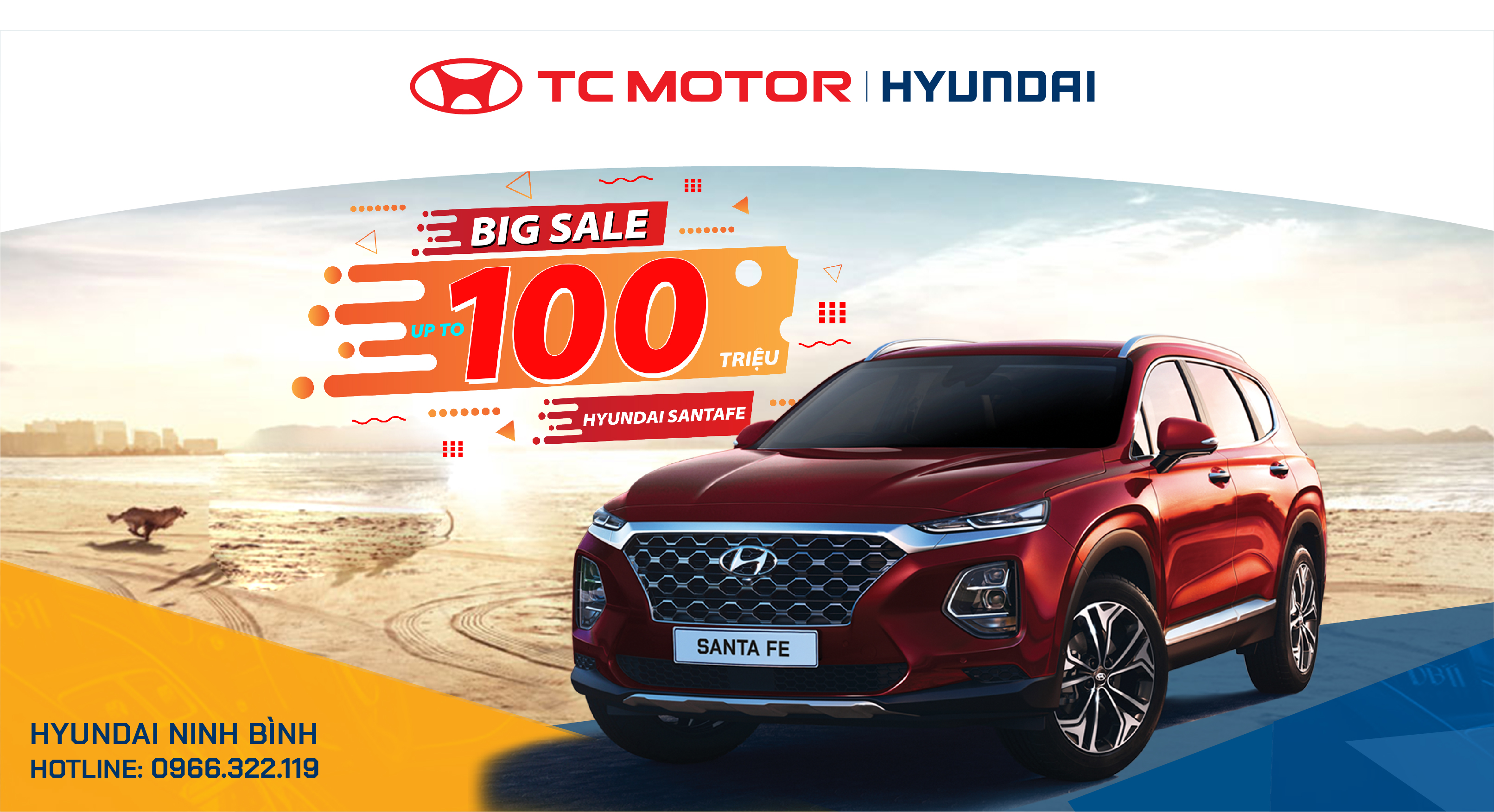 HYUNDAI SANTAFE GIẢM SỐC 100 TRIỆU ĐỒNG